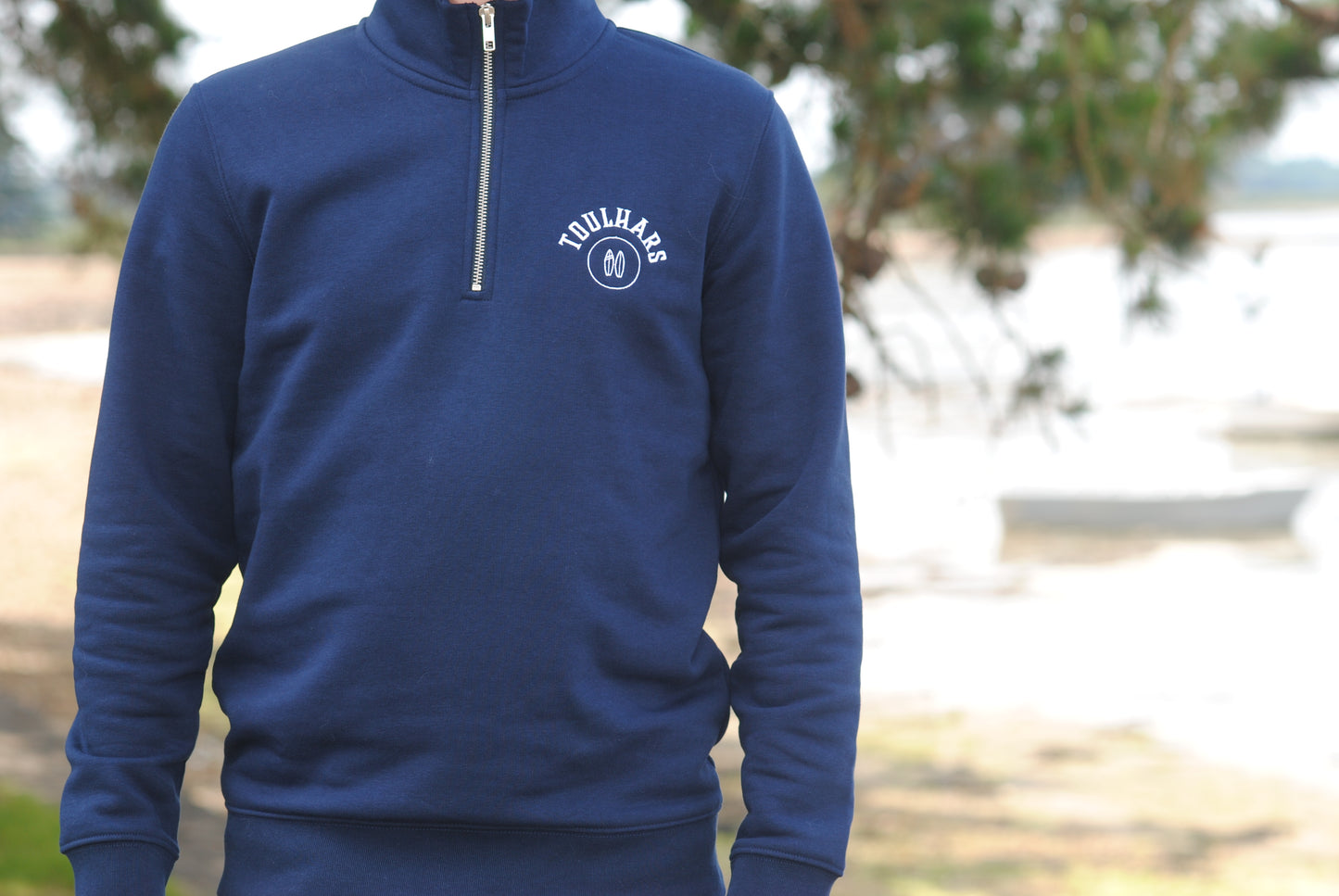 Sweat col Zip